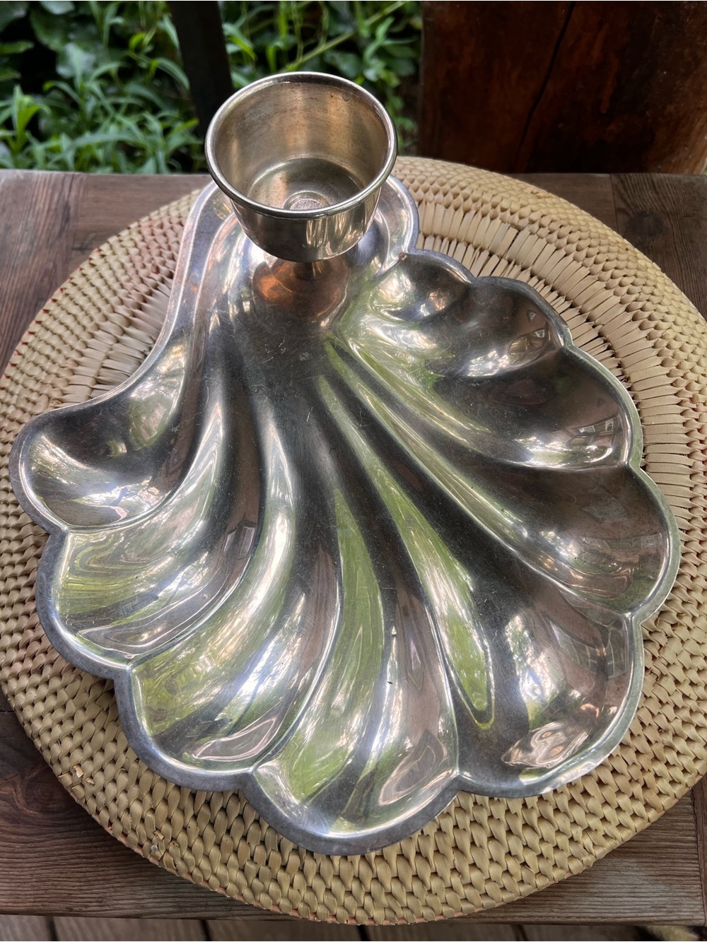 Vintage Silver Co. Silver Plated Shell Serving Dish